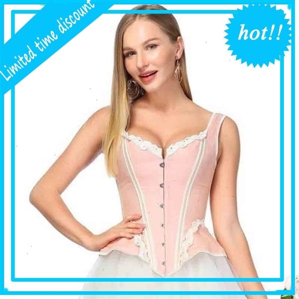 

victorian corset elegant steampunk overbust corsets floral pattern bustier slimming costume for women drop shipping, Black;white
