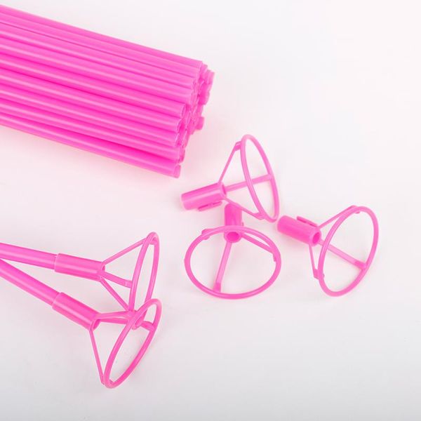 

1set 35cm foil balloon sticks white pvc rods for balloons holder sticks with cup party decoration accessories wmtchc