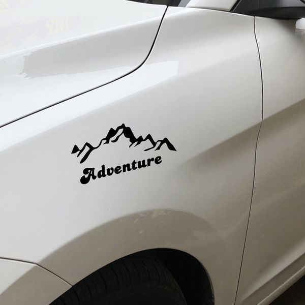 

climbing mountain explorer creative exquisite decals car decoration personality waterproof decals , 16cm*9cm