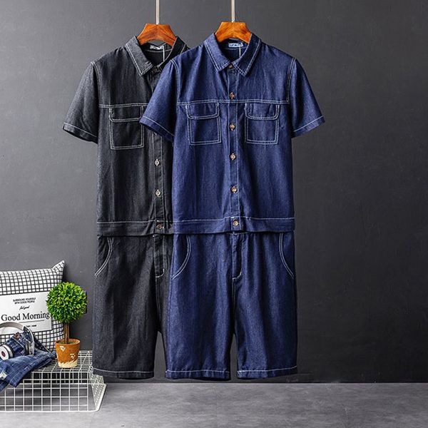 

2021 new brien for men detachable overalls loose summer shorts multi-pocket jean jumpsuits yt50234 5n0m, White;black
