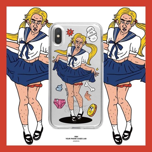 

girl 12mini for x mobile phone shell xr transparent 8plus silicone 7p soft cover 6s net red xs max anti falling se2 personality funny