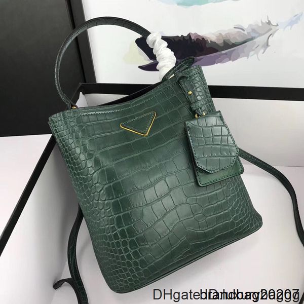 

alligatorbucket newset handbags shoulder lady real leather totes women messenger bags crossbody bag purse