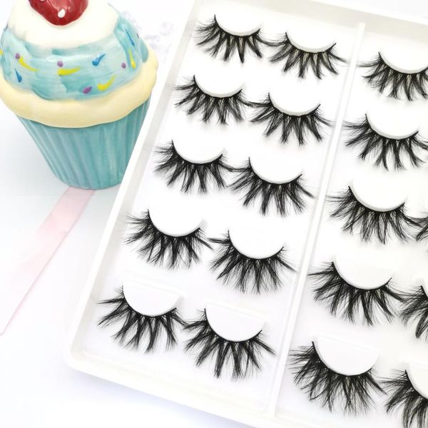 

new 10 pairs/set black mink false eyelashes for woman long fake lashes 3d extension eyelash mink eyelashes for makeup beauty