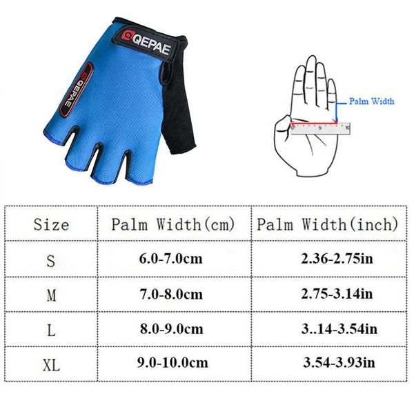 

cycling gloves half finger gel shock absorption pad lycra guantes ciclismo breathable outdoor motorbike bicycle bike gloves wmtmbw, Black