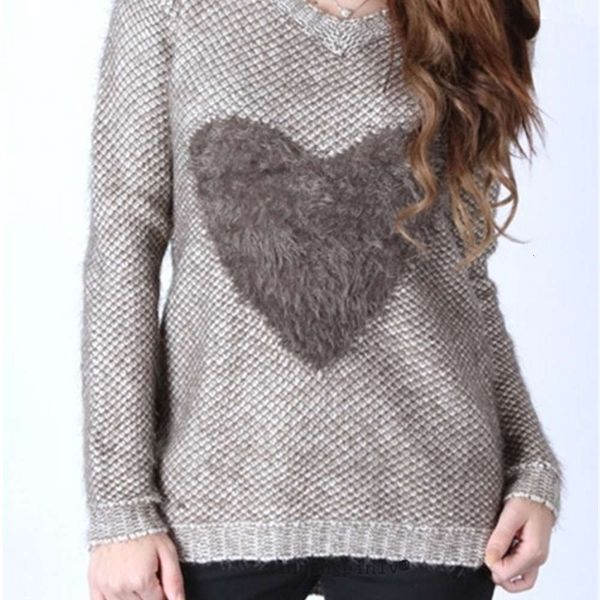 

2020 new hairy v-neck jixin casual women's sweater, White;black