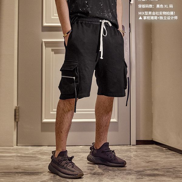 

2021 the new new black male summer work done with tools casual in the fashion men of five points guards sports pants kz947 shorts ri6v, White;black