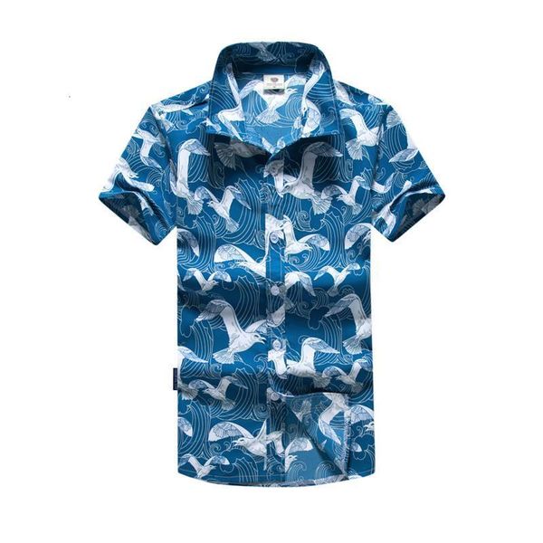 

men's hawaiian shirts fashion printing short sleeve beach shirt men summer brand shirts plus size 5xl imported clothing, White;black