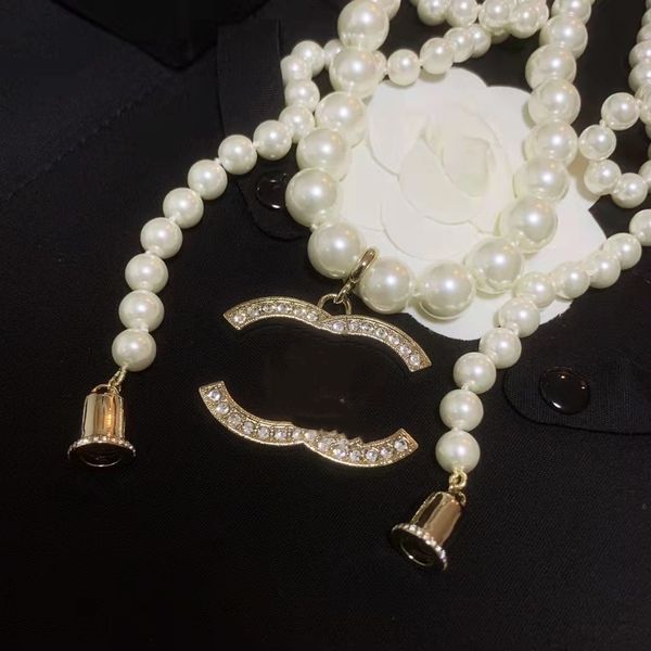 

fashion designer necklace letter pendant gold chain necklace bracelet for mens and women party lovers gift jewelry wireless headset, Silver