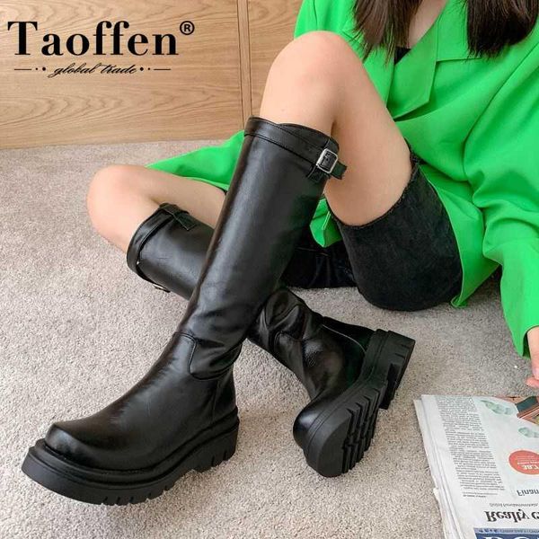 

boots tuyoki size 34-43 women half short flats round toe shoes slip on winter warm fashion footwear, Black