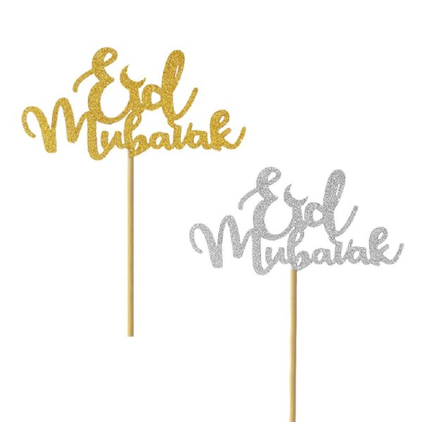 

qifu 10pcs eid mubarak cake er islamic muslim religious party decor happy ramadan decoration birthday party eid al adha wmtbva