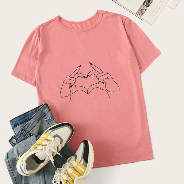 

running jerseys casual t-shirt women fashion summer short sleeve gesture print beach sports funny tshirt plus size yoga gym fitness tee, Black;blue