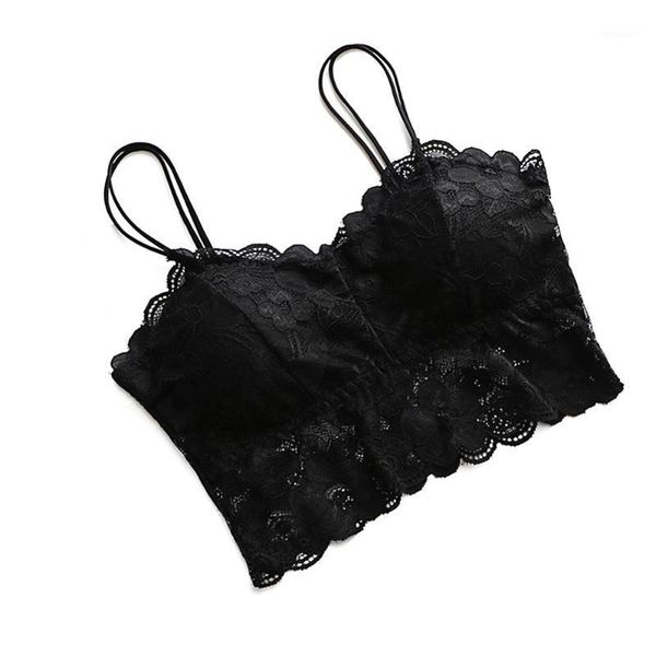 

bras missky 2021 solid black white women exquisite lace breathable sling chest wrap female bra underwear gift with strap1, Red;black