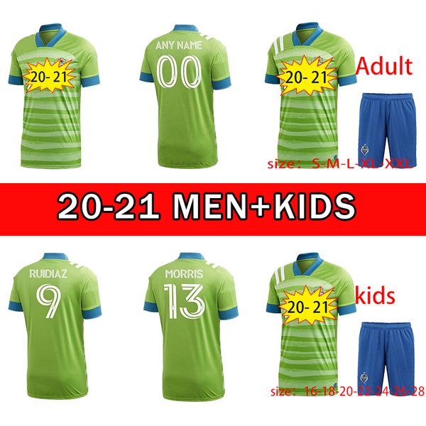 

2021 seattle sounders fc away soccer jersey kits 20 21 home ruidiaz morris dempsey torres jerseys football kit shirt, Black;yellow