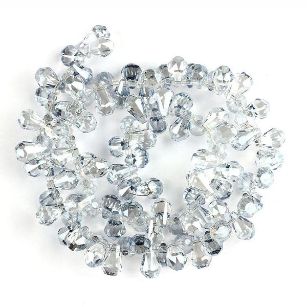 

10 шт. лот 914 мм кристалл бокового отверстия вода капли форма треновод стеклянная бусина для diy ювелирные изделия ожерелье делать аксессуа, Black