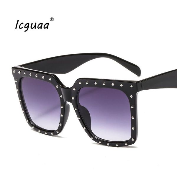 

vintage oversize square sun glasses shield shades brand designer women sunglasses feminino, White;black