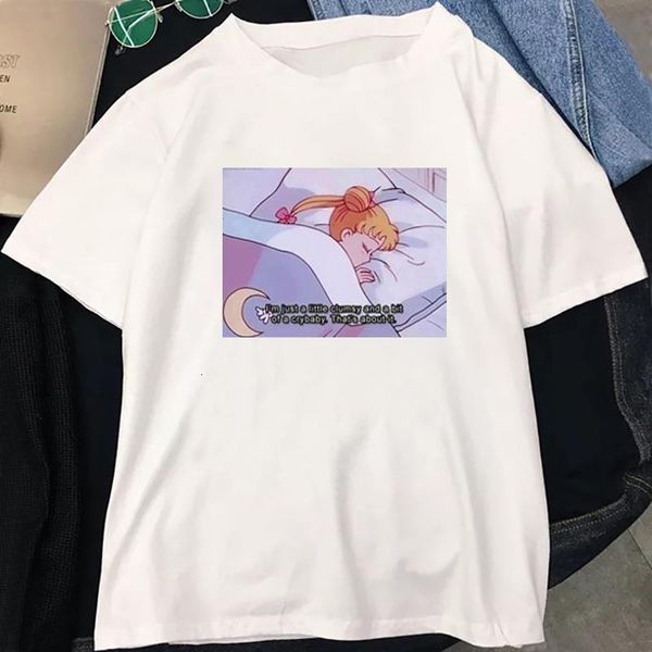 

zoganki cartoon printed t shirt summer style fashion women t-shirt funny harajuku short sleeve lovely female tee, White