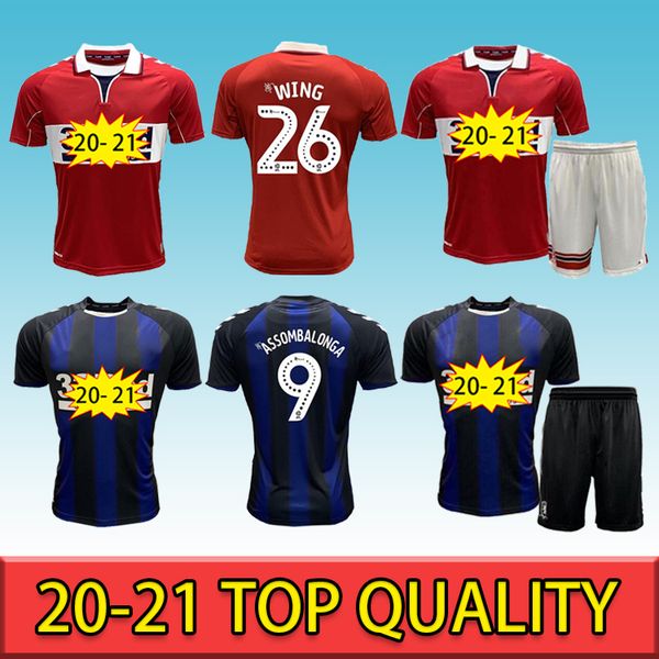 

20 21 middlesbrough soccer jersey ashley michael fletcher 11 flint 24 wing 26 assombalonga 9 home away football shirts, Black;yellow
