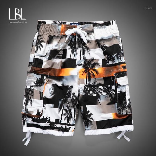 

lbl 2020 new men camouflage shorts casual male cargo shorts knee length mens summer short pants homme1, White;black