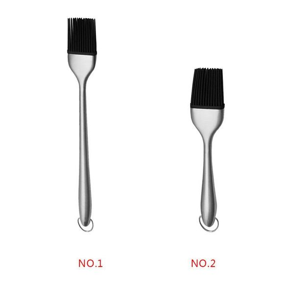 

sile basting brush bbq grill oil sauce brush stainless steel handle pastry brush butter bread bbq kitchen acc qylllj