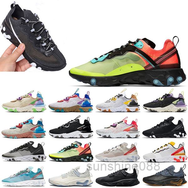 

2019 react 87 instant men outdoor shoes women knitting lightweight breathable fashion jogging shoes trainers sports designer sneakers dcv3