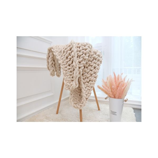 

indic fashion fight colulsy вязаный chenille одеяло толстая пряжа шерсть как полиэстер громоздкие зимние мягкие теплые вязаные одеяла f sqck