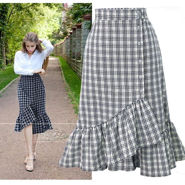 

asymmetrical women skirt sashes ladies skirts cotton high waist skirt1, Black