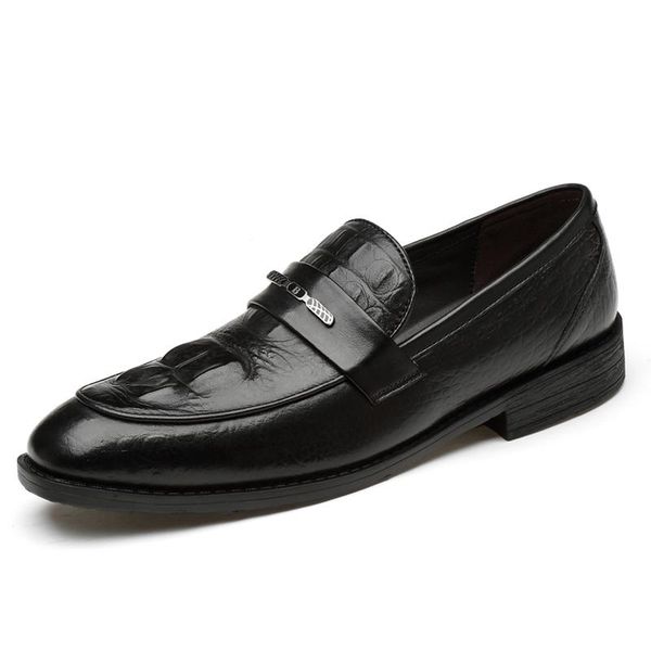 

dress shoes business genuine leather men fashion black formal for wedding large size 47 zapatos hombre