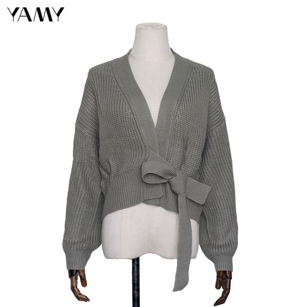 

womens green sweater long sleeve female winter cardigan with sashes chic streetwear womens za knit sweater, White;black