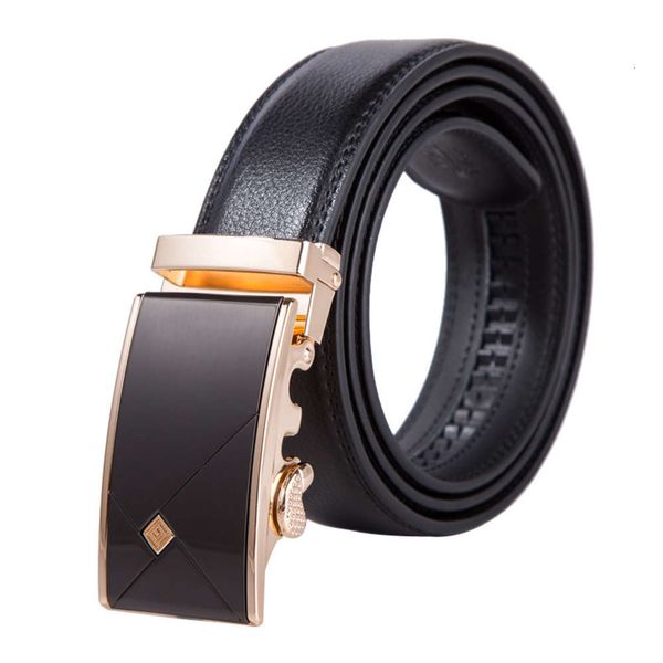 

men's leather automatic business suit belt, Black;brown