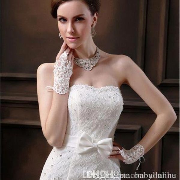 

factoryqgp6factoryqgp6factoryc55mfingerless 2020 new bridal accessory beaded lace gloves wedding accessories