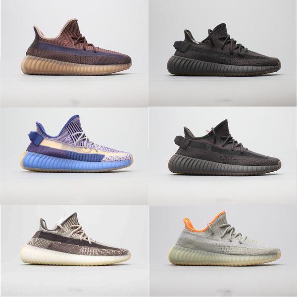 

pink pearl stone carbon kanye west new mens casual shoes fade sand taupe natural reflective men women outdoor trainers sports sneakers, Black
