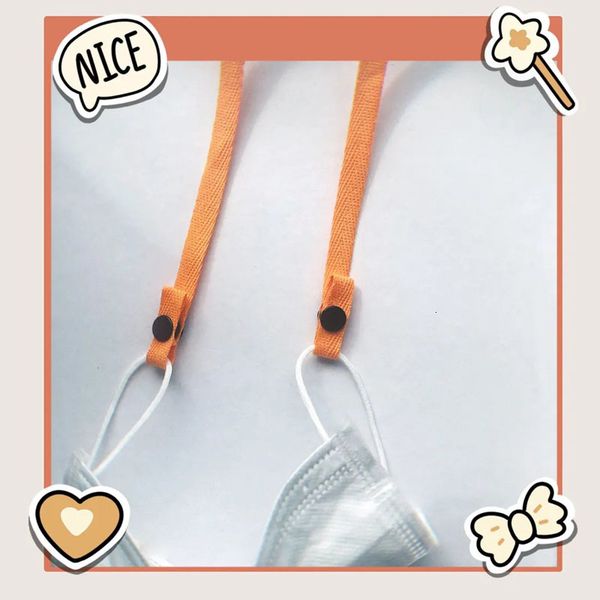 

convenient 11 colors adjustable lanyard hanging safety mask rest ear holder rope hang on neck string dropship