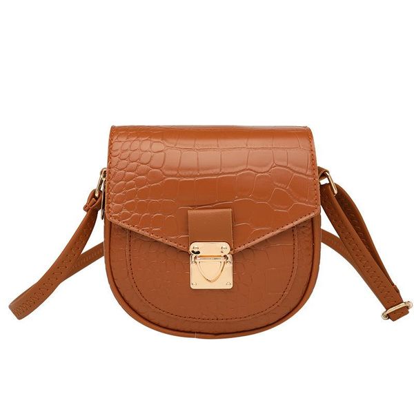 

cross body 2021 fashion saddle tramp shoulder bag women's stone crocodile luxury handbags women crossbody bags for designer