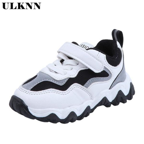 

ulknn children shoes boys sneakers girls sport shoes child leisure trainers casual breathable kids running basketball shoes lj201027, Black