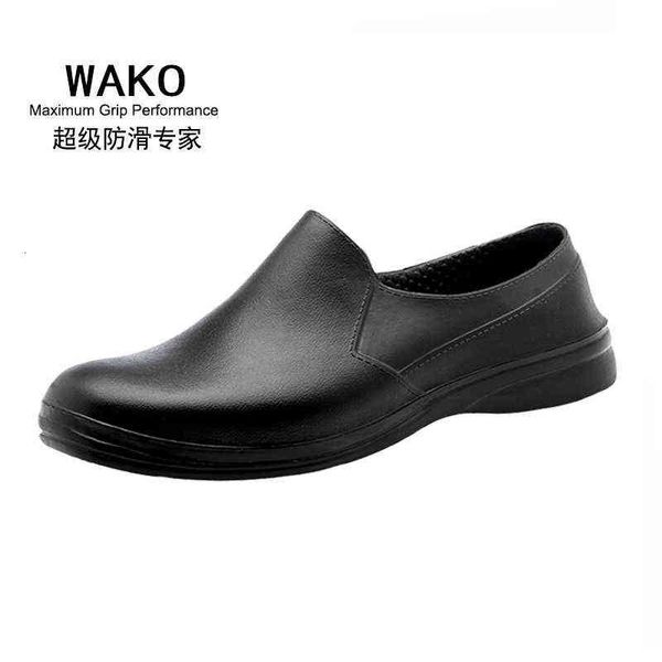 

goods chef shoes kitchen worker work safety non slip gfe9021, Black;brown