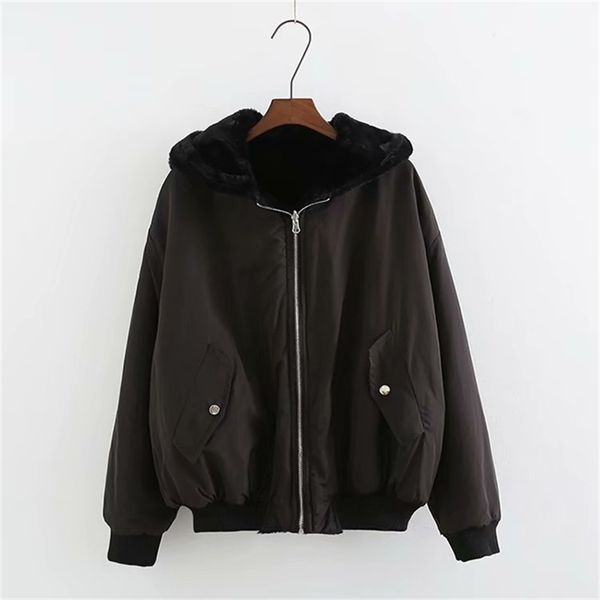 

tze108 european and american fashion double side jacket 201210, Black;brown