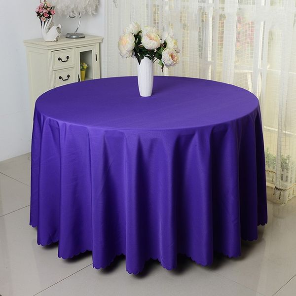 

10pcs/lot 87" tablecloth table cover round satin for banquet wedding party decoration supplies dhl ing