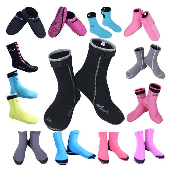 

wetsuits 2021 3mm swim socks water sock boots shoes black and pink size 33 to 45 new design premium neoprene