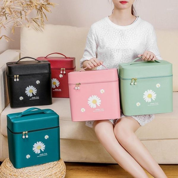 

cosmetic bags & cases multifunctional bag portable simple korean version four-open storage box all-match fashion package1