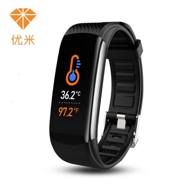 

c6t temperature measuring prsure heart rate blood oxygen sleep meter step health monitoring smart brace