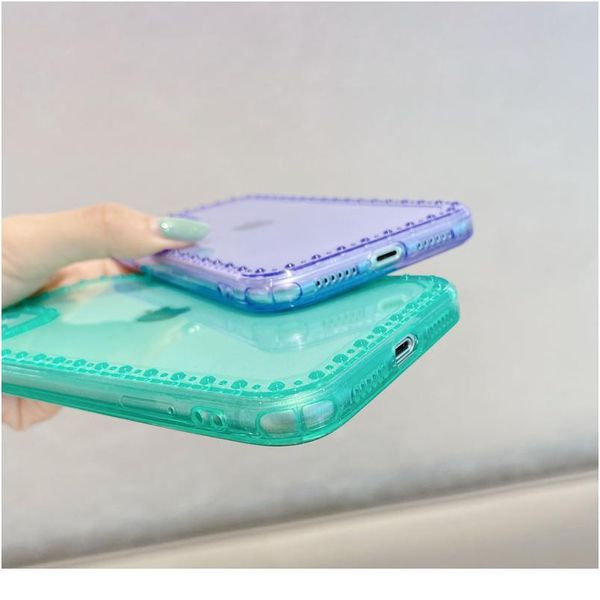 

luxury transparent glitter phone case for iphone 11 pro max x xr xs 8 plus 7 se2 bling soft sile shockpro jllpfv