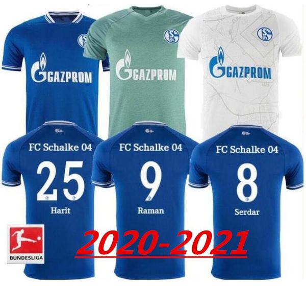 

20 21 schalke 04 футбольные трикотажки 2021 2020 главная прочь третья u-озань mckennie caligiuri raman bentaleb burgstaller мужчины детские, Black;yellow