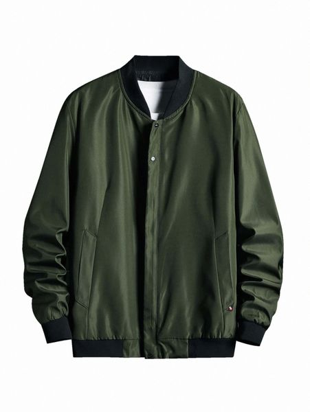 

men zip up bomber jacket 19cb#, Black;brown