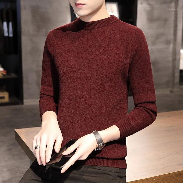 

men casual sweaters cotton long sleeve sweater men autumn winter sweater pullovers jumper men's o-neck solid fashion youth style1, White;black