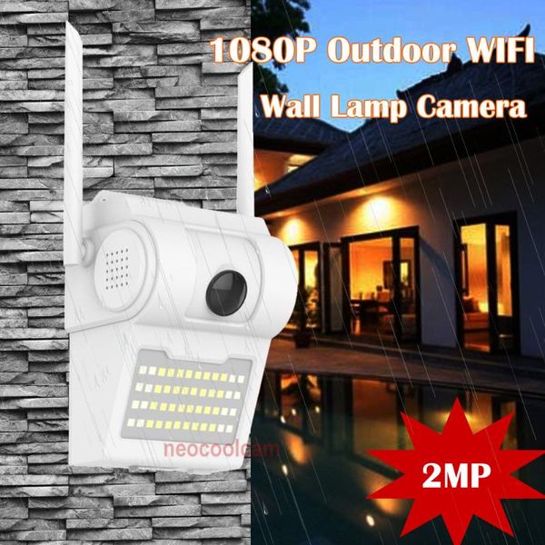 

ip66 waterproof outdoor camera 1080p wifi ip camera wide angle security night vision wall lamp street light
