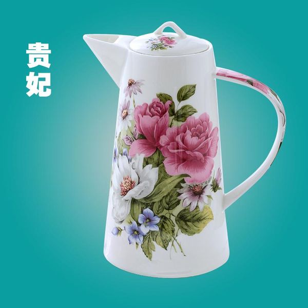 

european style bone china household teapot large capacity ceramic high temperature resistant 1200ml european style wmtozj