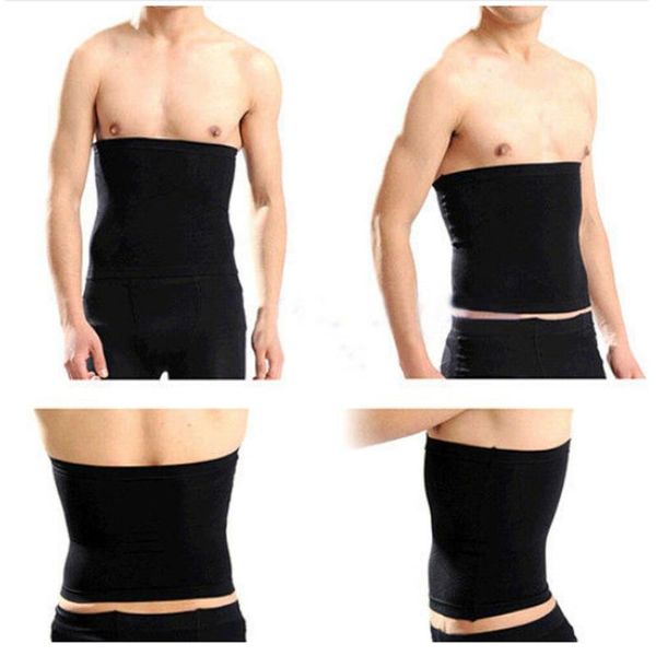 

men' tank fashion men slimming body shaper belly waist abdomen belt shapewear trainer band compression underwear strap, White;black