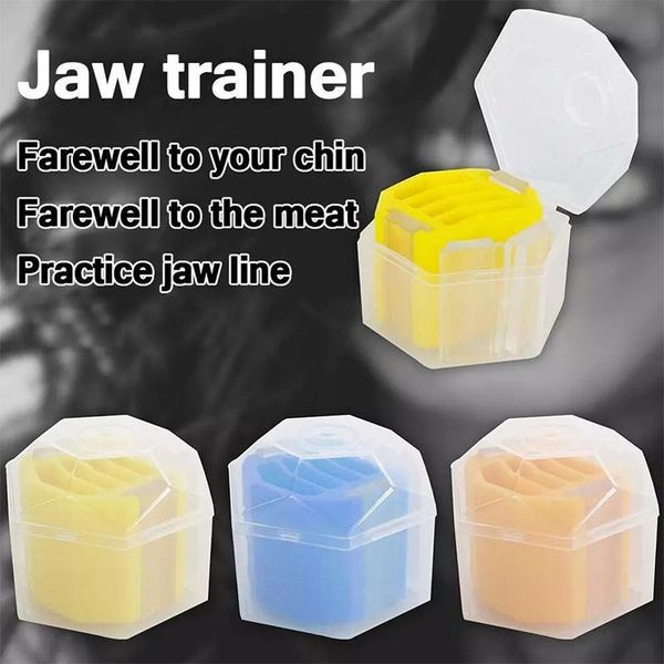 

2021 new gel jawline exercise ball muscle trainin grade silica fitness ball neck face toning jaw muscle training