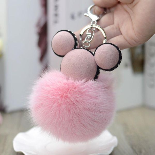 

keychains creative keychain female korean version cute fur ball wholesale, Silver