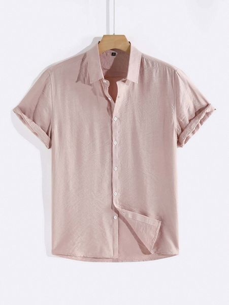 

men solid button front shirt u9wt#, White;black